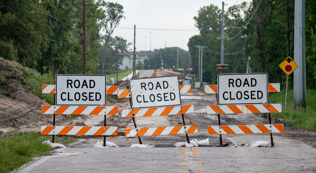 news item: FDC Grove Road, Holly Hill Grove Road Two Closed for Roadway Reconstruction Through Aug. 10