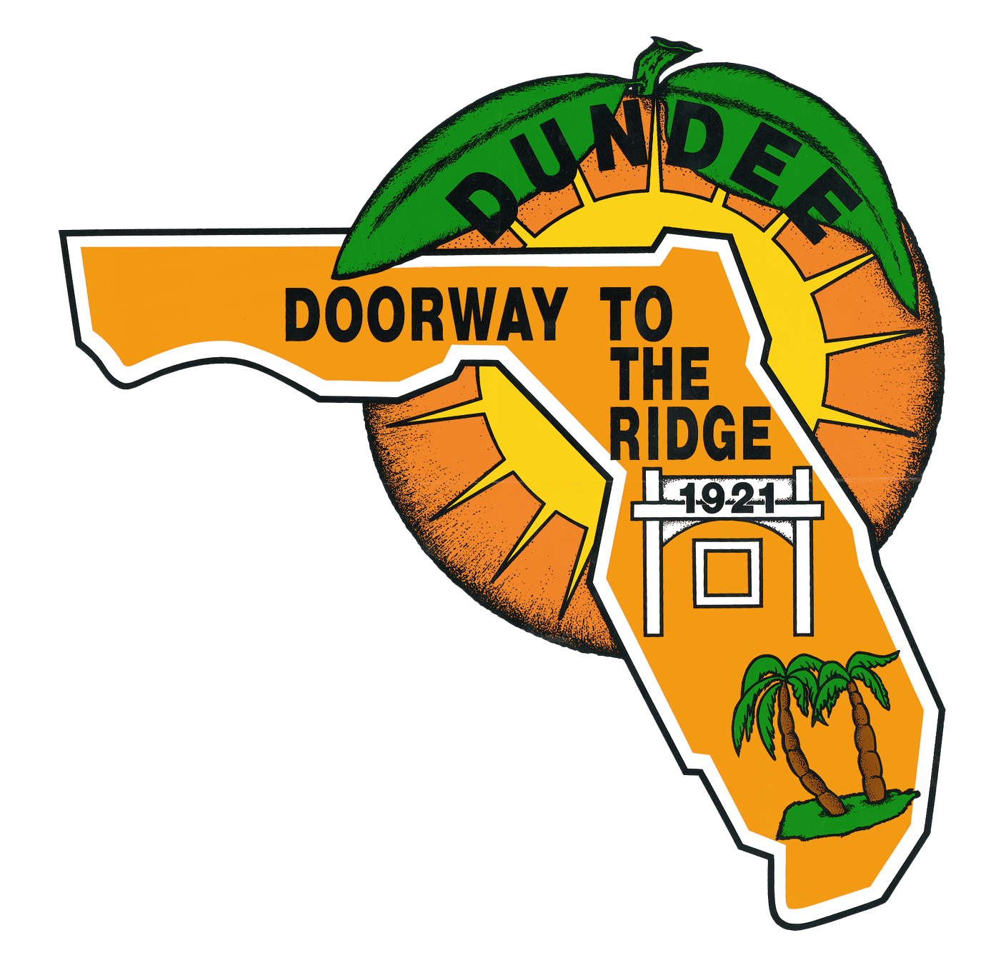 Dundee city logo :doorway to the ridge".