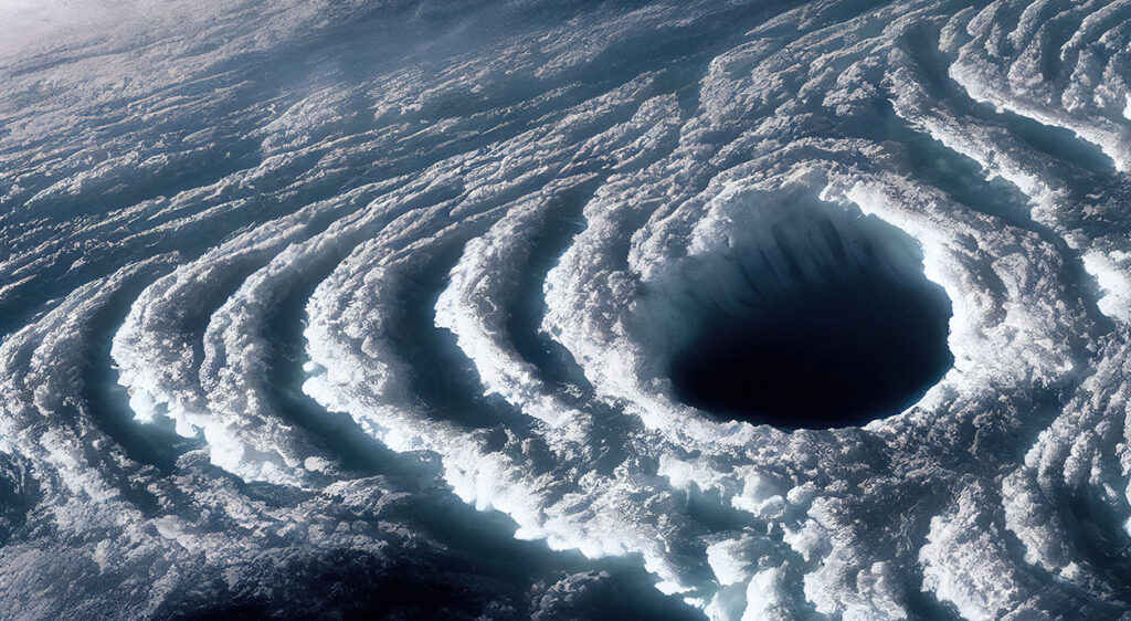 hurricane from satellite