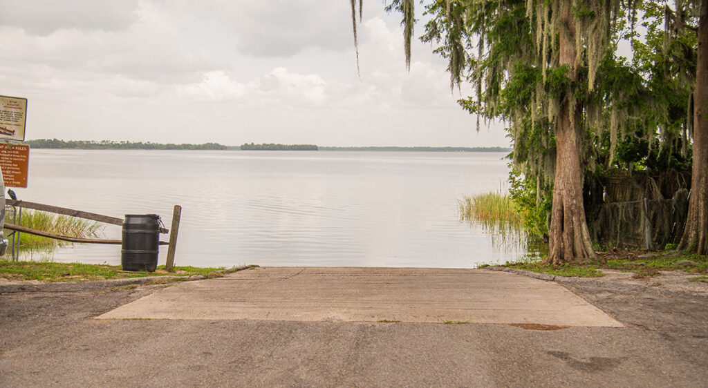 rampa para botes del lago marion