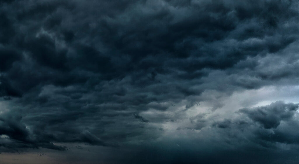 huracán nube de tormenta