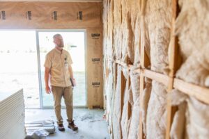 Building inspector conducting a site inspection