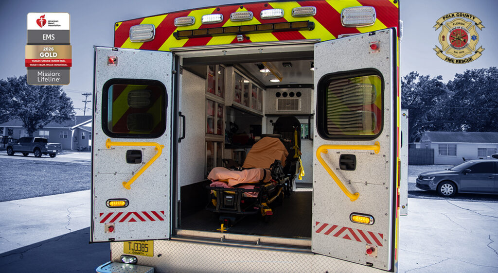 news item: Polk County Fire Rescue Earns Mission: Lifeline EMS® Gold Award for Second Straight Year