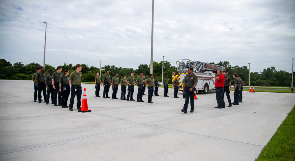 news item: Polk County Fire Rescue Holds First Minimum Fire Standards Academy